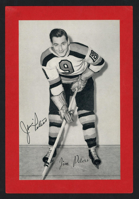 Jim Peters Autographed 1944-63 Beehive 4.5x6.5 Photo Boston Bruins SKU #160642 - RSA