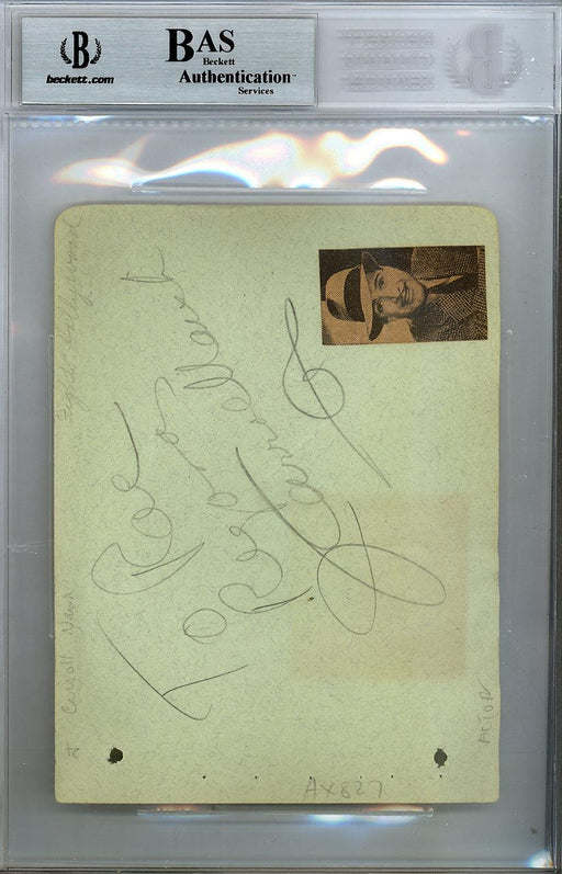 Maxie Rosenbloom Autographed 4.5x6 Album Page Beckett BAS #9770060 - RSA