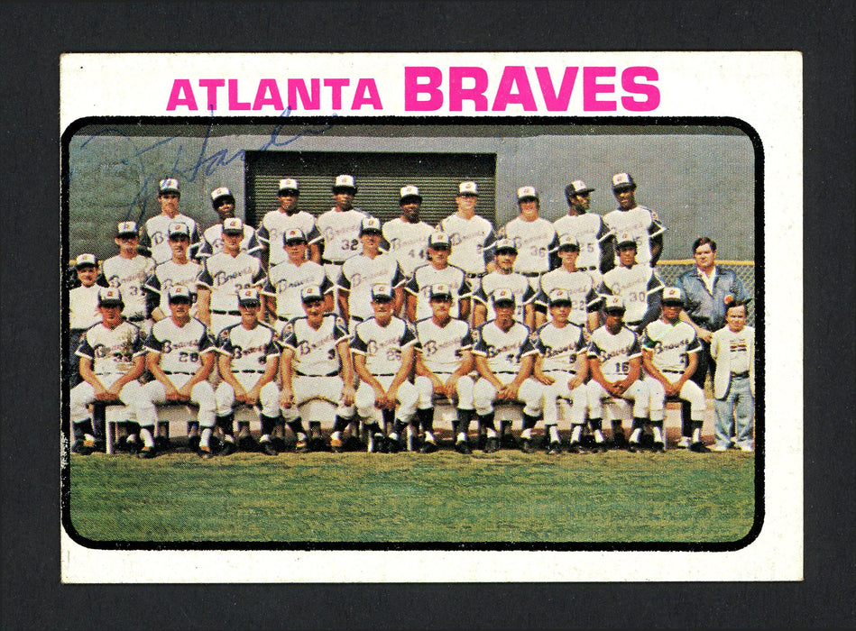 Jim Hardin Autographed 1973 Topps Card #521 Atlanta Braves SKU #165355 - RSA