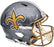 Alvin Kamara Autographed New Orleans Saints Flash Silver Full Size Authentic Speed Helmet "2017 NFL ROY" Beckett BAS QR Stock #197145 - RSA