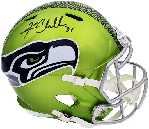 Kam Chancellor Autographed Seattle Seahawks Flash Green Full Size Replica Speed Helmet MCS Holo Stock #197181 - RSA