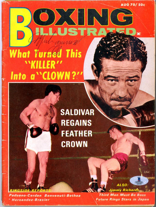 Muhammad Ali Autographed Boxing Illustrated Magazine Vintage Beckett BAS #A02353 - RSA