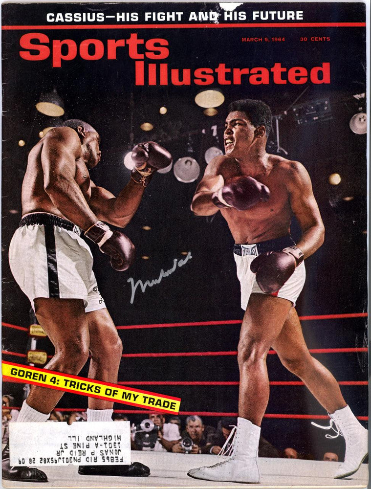 Muhammad Ali Autographed Sports Illustrated Magazine Gem Mint 10 PSA/DNA #AA07079 - RSA
