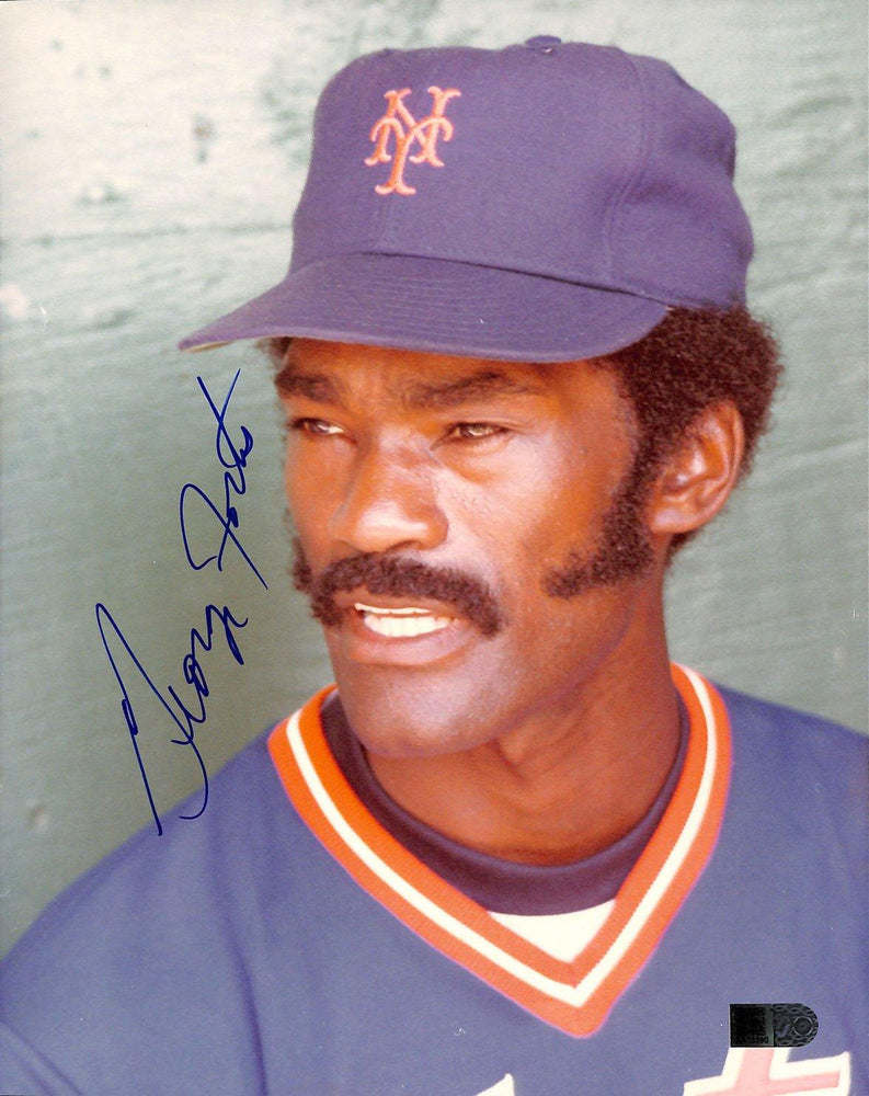 george foster signed 8x10 new york mets photo aiv aa13590 certificate of authenticity