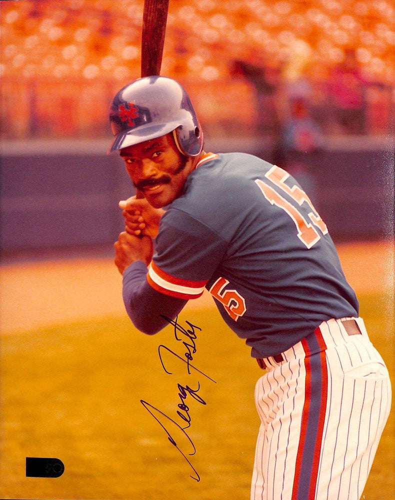 george foster signed 8x10 new york mets photo aiv aa13594 certificate of authenticity