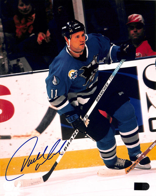 owen nolan signed 8x10 photo aiv certificate of authenticity