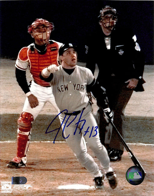 jim leyritz signed 8x10 photo aiv certificate of authenticity