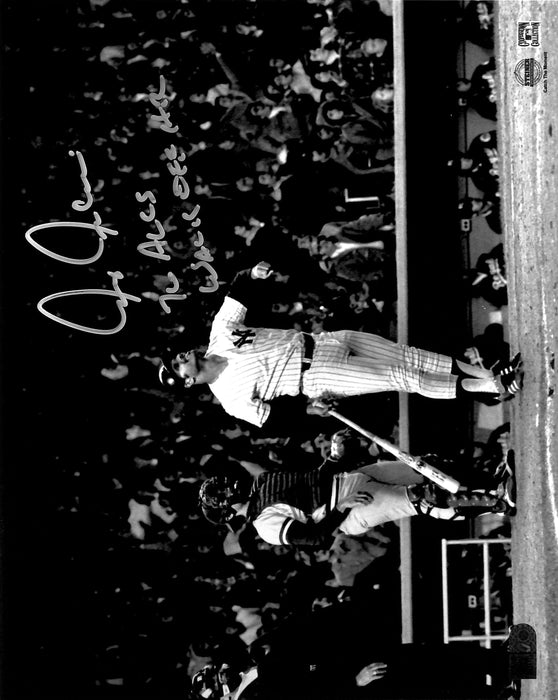 chris chambliss signed and inscribed 76 alcs walk off hr 8x10 photo aiv certificate of authenticity