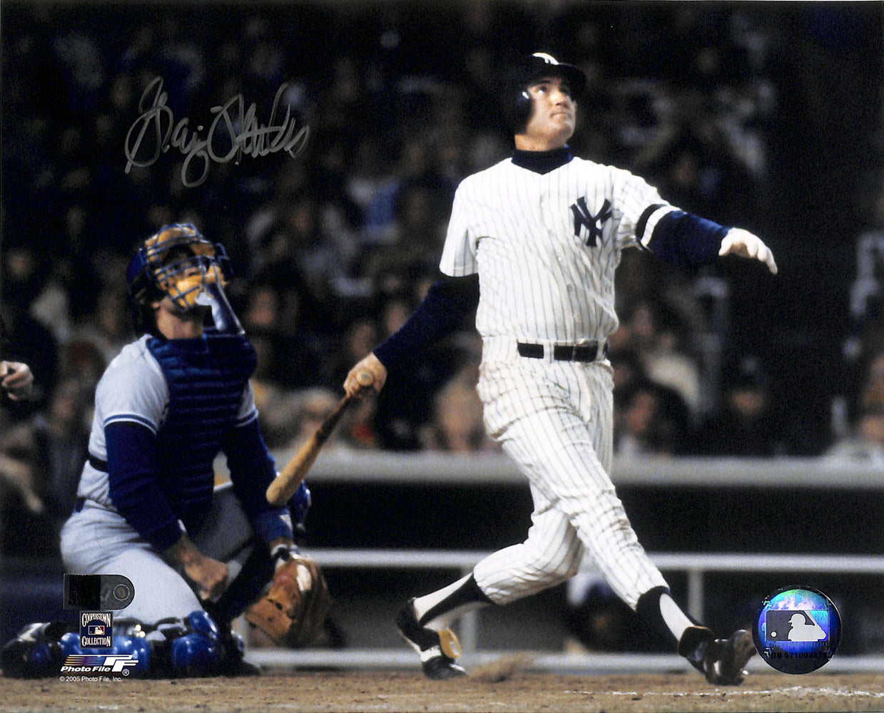 graig nettles signed 8x10 photo aiv top view