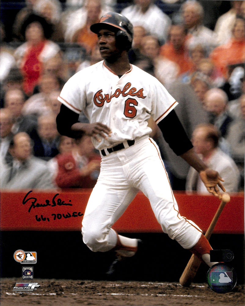 paul blair signed and inscribed 66 70 ws champs 8x10 photo aiv certificate of authenticity