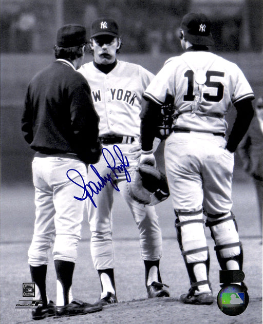 sparky lyle signed 8x10 photo aiv certificate of authenticity