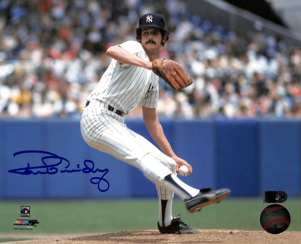 ron guidry signed 8x10 photo aiv certificate of authenticity