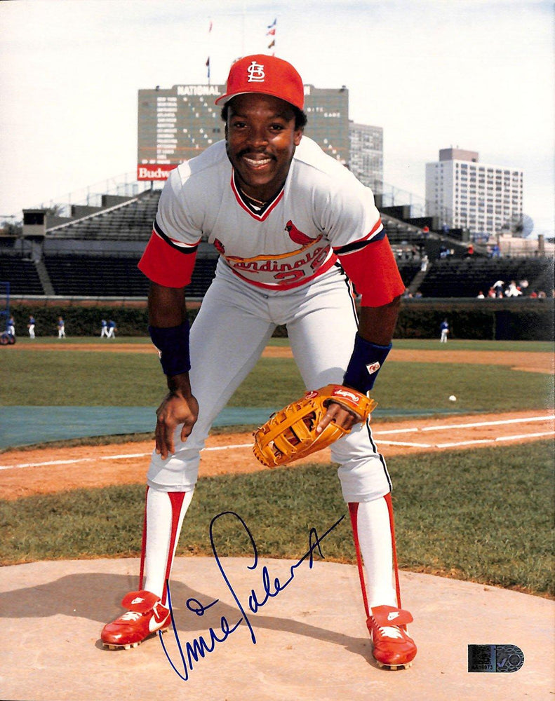 vince coleman signed 8x10 aiv aa16973 certificate of authenticity