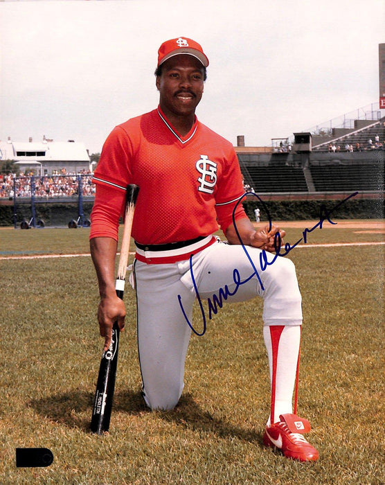 vince coleman signed 8x10 aiv aa16974 certificate of authenticity