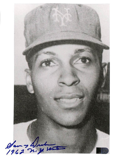 sammy drake signed and inscribed 1962 ny mets 8x10 aiv certificate of authenticity