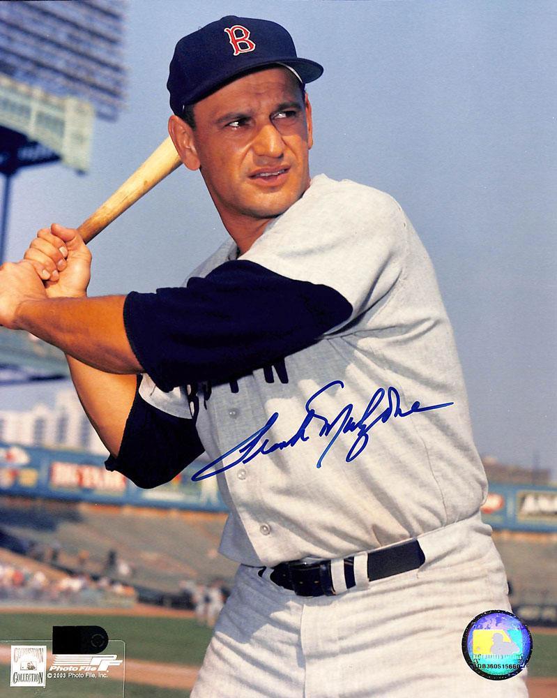 frank malzone signed 8x10 aiv certificate of authenticity