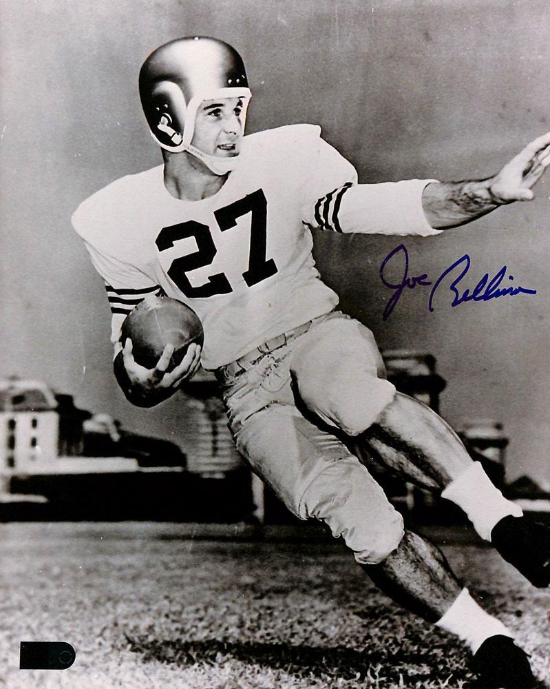 joe bellino signed 8x10 aiv certificate of authenticity
