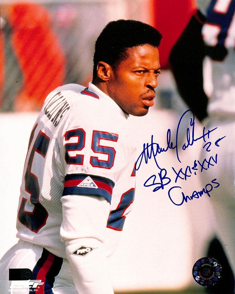 mark collins signed and inscribed 25 sxxi & xxv champs 8x10 aiv certificate of authenticity