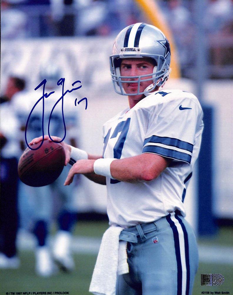 jason garrett signed and inscribed 17 8x10 aiv certificate of authenticity