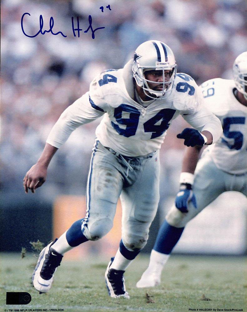 charles haley signed and inscribed 94 8x10 aiv certificate of authenticity