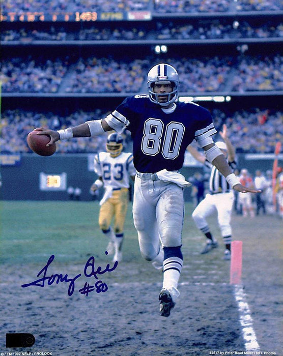 tony hill signed and inscribed 80 8x10 aiv certificate of authenticity