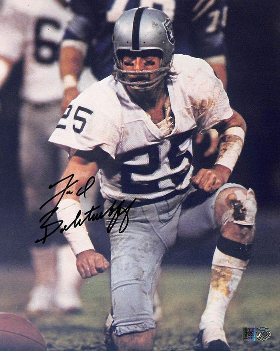 fred biletnikoff signed 8x10 knee aiv certificate of authenticity