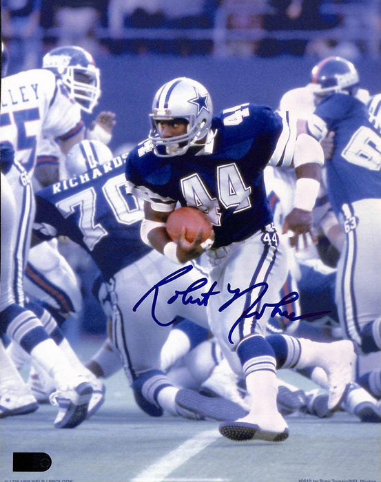 robert newhouse signed 8x10 vs giants aiv certificate of authenticity