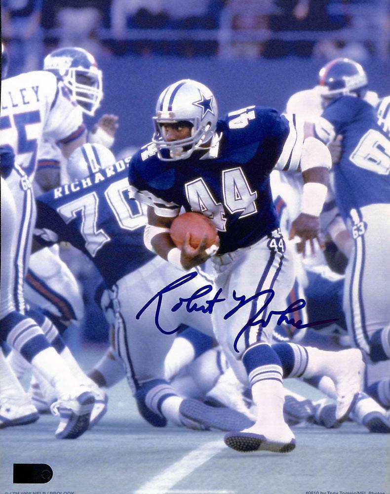 robert newhouse signed 8x10 vs giants aiv certificate of authenticity