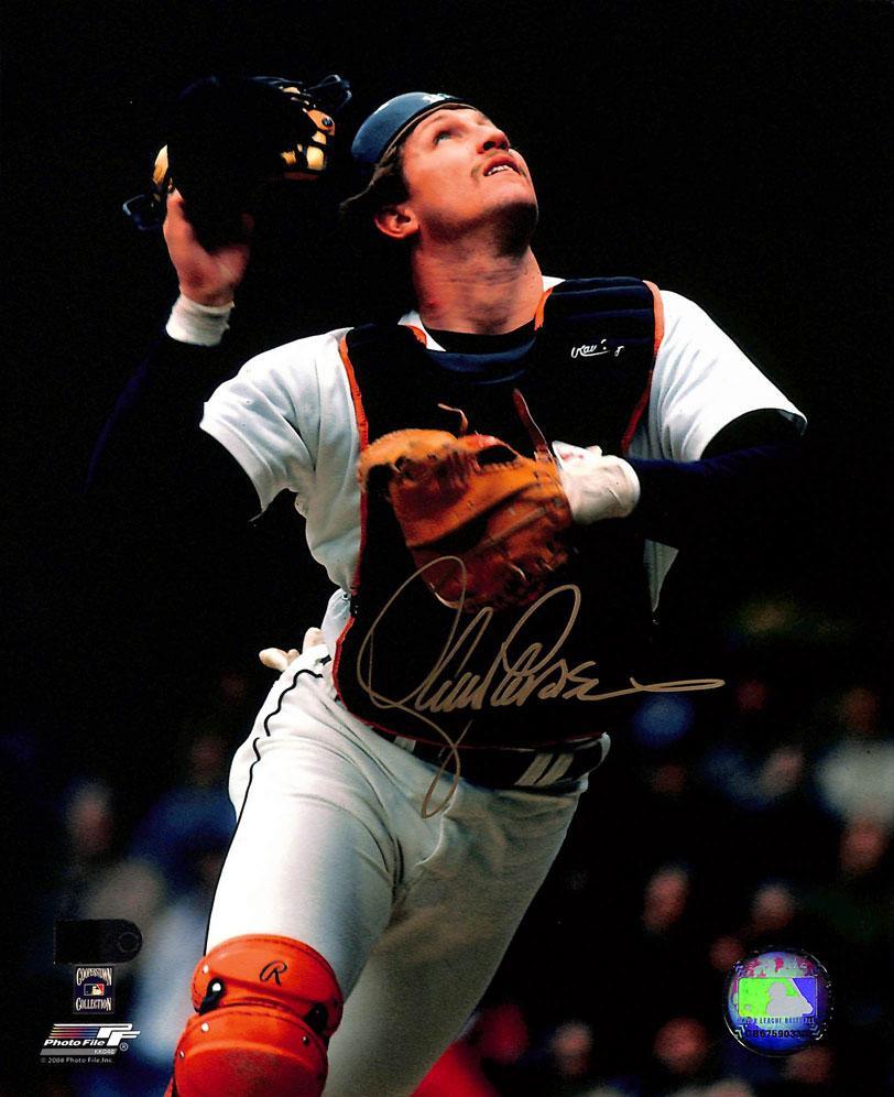 lance parrish signed 8x10 aiv certificate of authenticity
