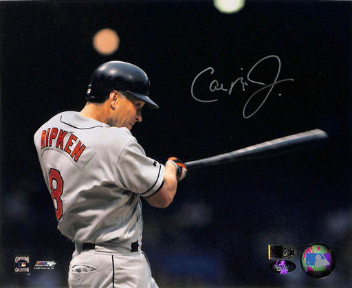 cal ripken jr signed 8x10 det aiv certificate of authenticity