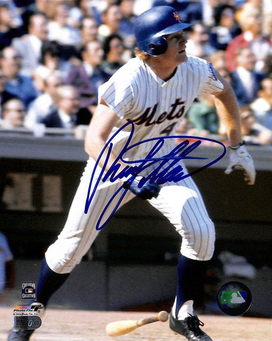 rusty staub signed 8x10 aiv certificate of authenticity