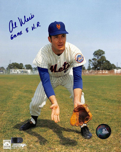 al weis signed and inscribed game 5 hr 8x10 aiv certificate of authenticity