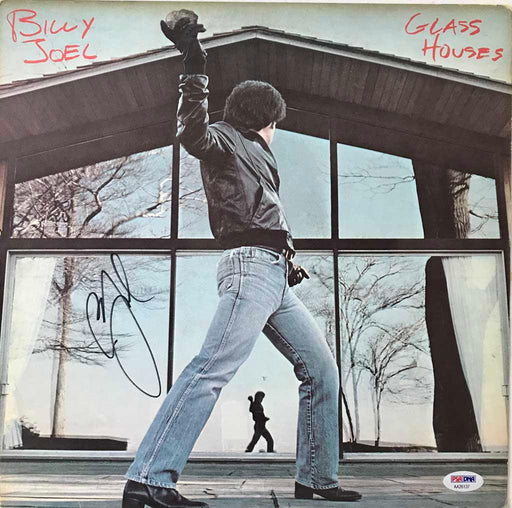 billy joel signed glass houses album psa aa26137 certificate of authenticity