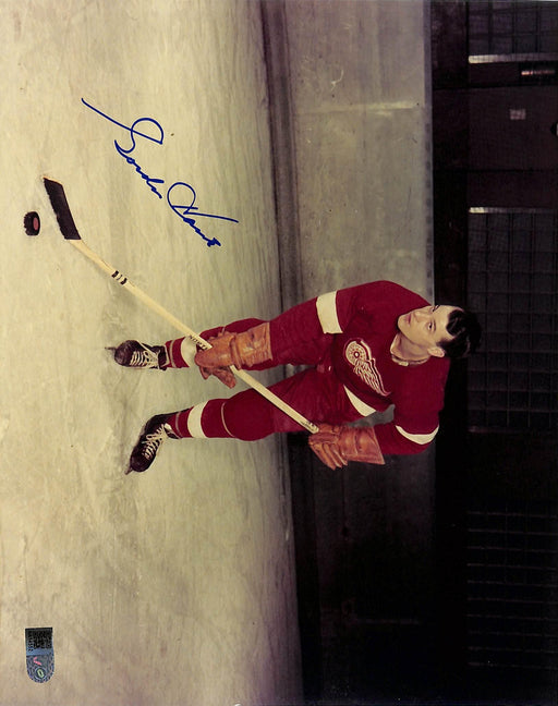 gordie howe signed 8x10 photo bent aiv certificate of authenticity