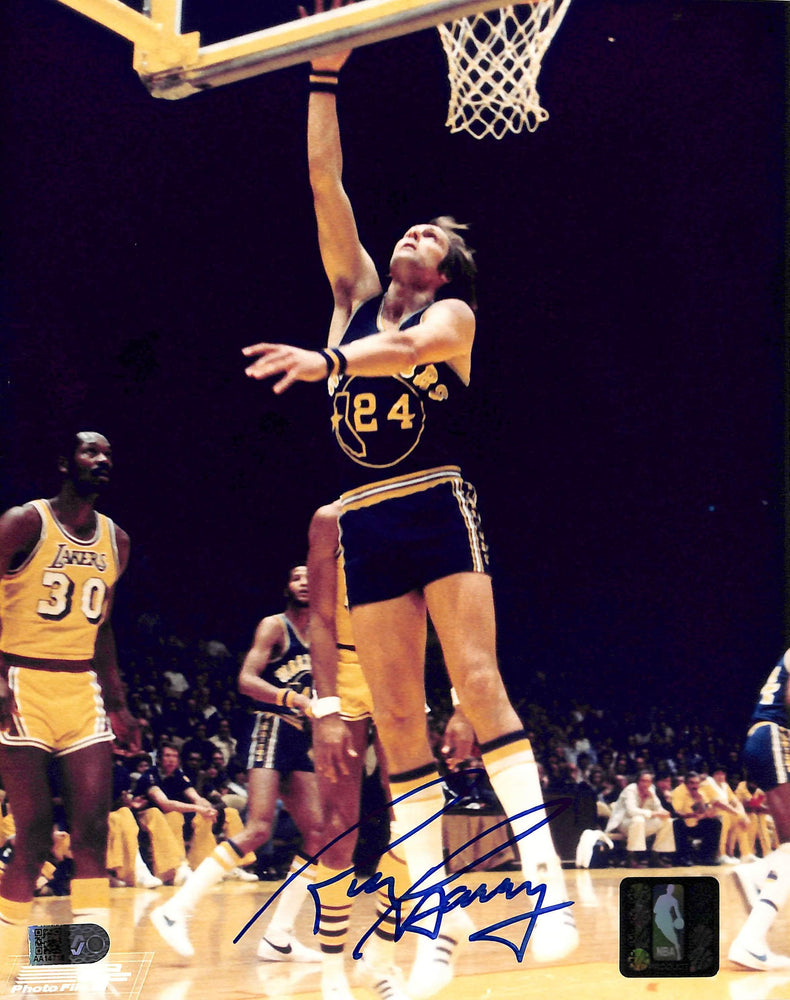 rick barry signed 8x10 photo gs warriors nba 50 hall of fame aiv certificate of authenticity