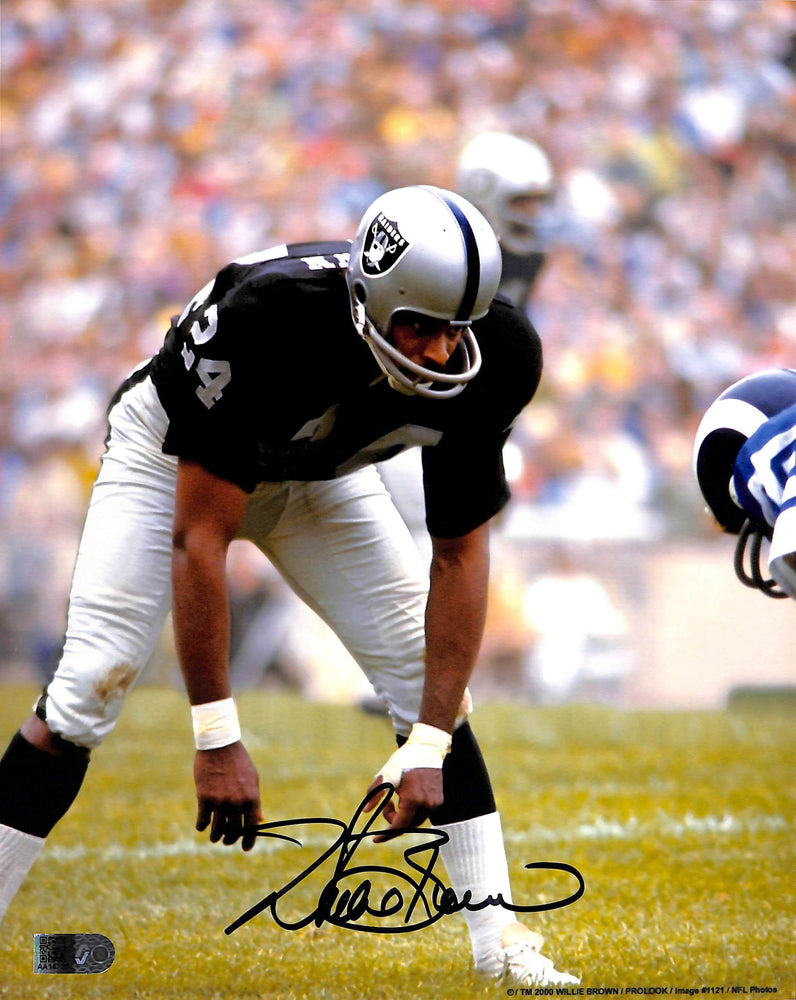 willie brown signed 8x10 photo raiders football hall of fame aiv aa 14720 certificate of authenticity