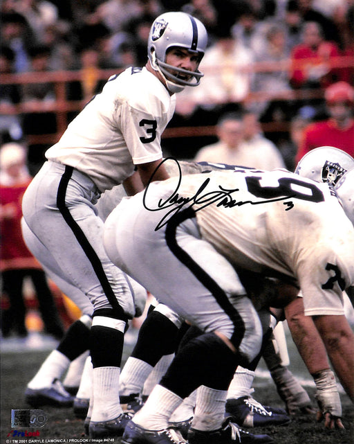 daryl lamonica signed 8x10 photo aiv certificate of authenticity