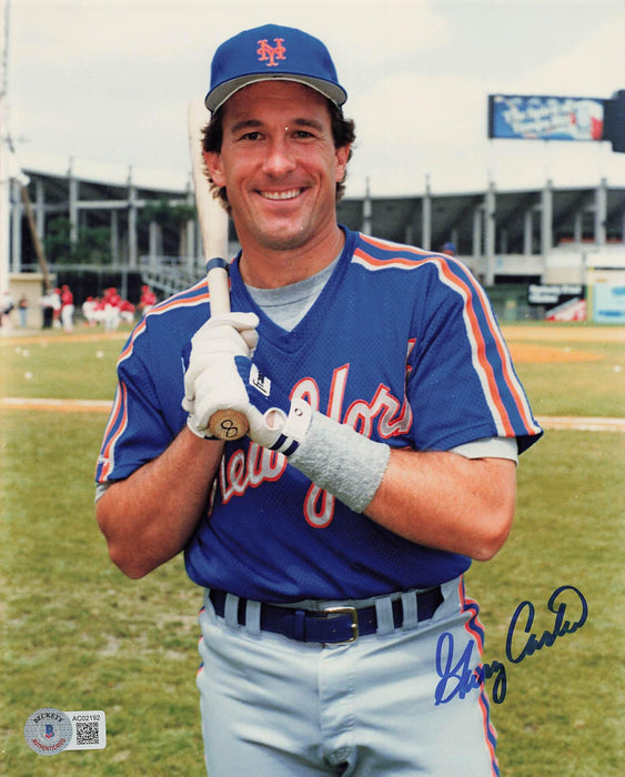 gary carter signed 8x10 photo new york mets bas ac02192 certificate of authenticity