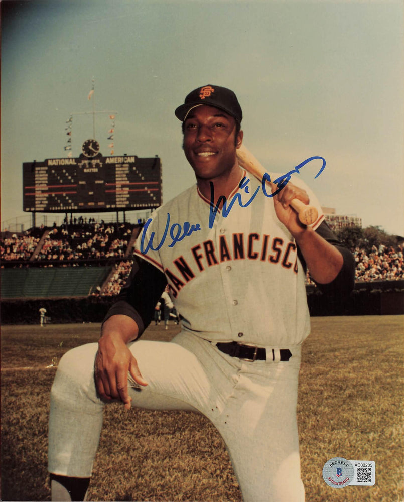 willie mccovey signed 8x10 photo san francisco giants bas ac02205 certificate of authenticity