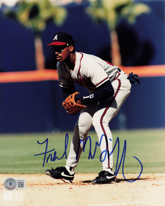 fred mcgriff signed 8x10 photo atlanta braves bas ac02210 certificate of authenticity