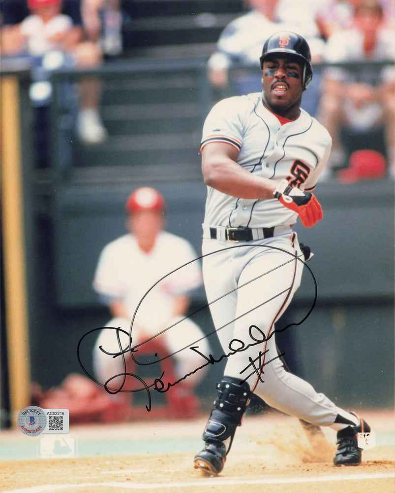 kevin mitchell signed 8x10 photo san francisco giants bas ac02216 certificate of authenticity