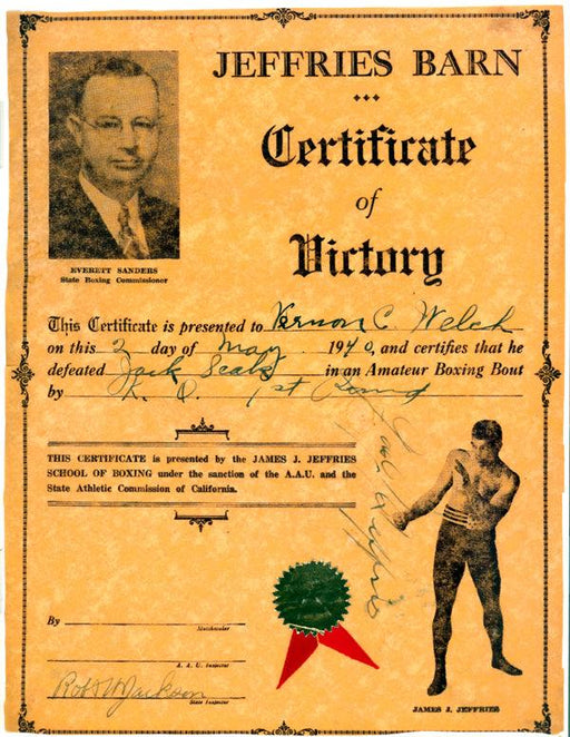 James J. Jeffries Autographed 8.5x11 Document PSA/DNA #AC06002 - RSA