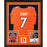 elway autographed denver broncos authentic nike orange double suede framed football jersey