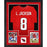 jackson autographed louisville cardinals red double suede framed football jersey