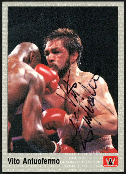 Vito Antuofermo Autographed 1991 All World Card #2 SKU #148274 - RSA
