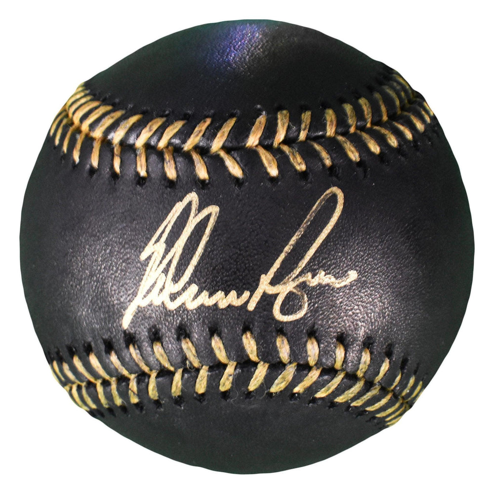 nolan ryan signed black mlb baseball aiv certificate of authenticity