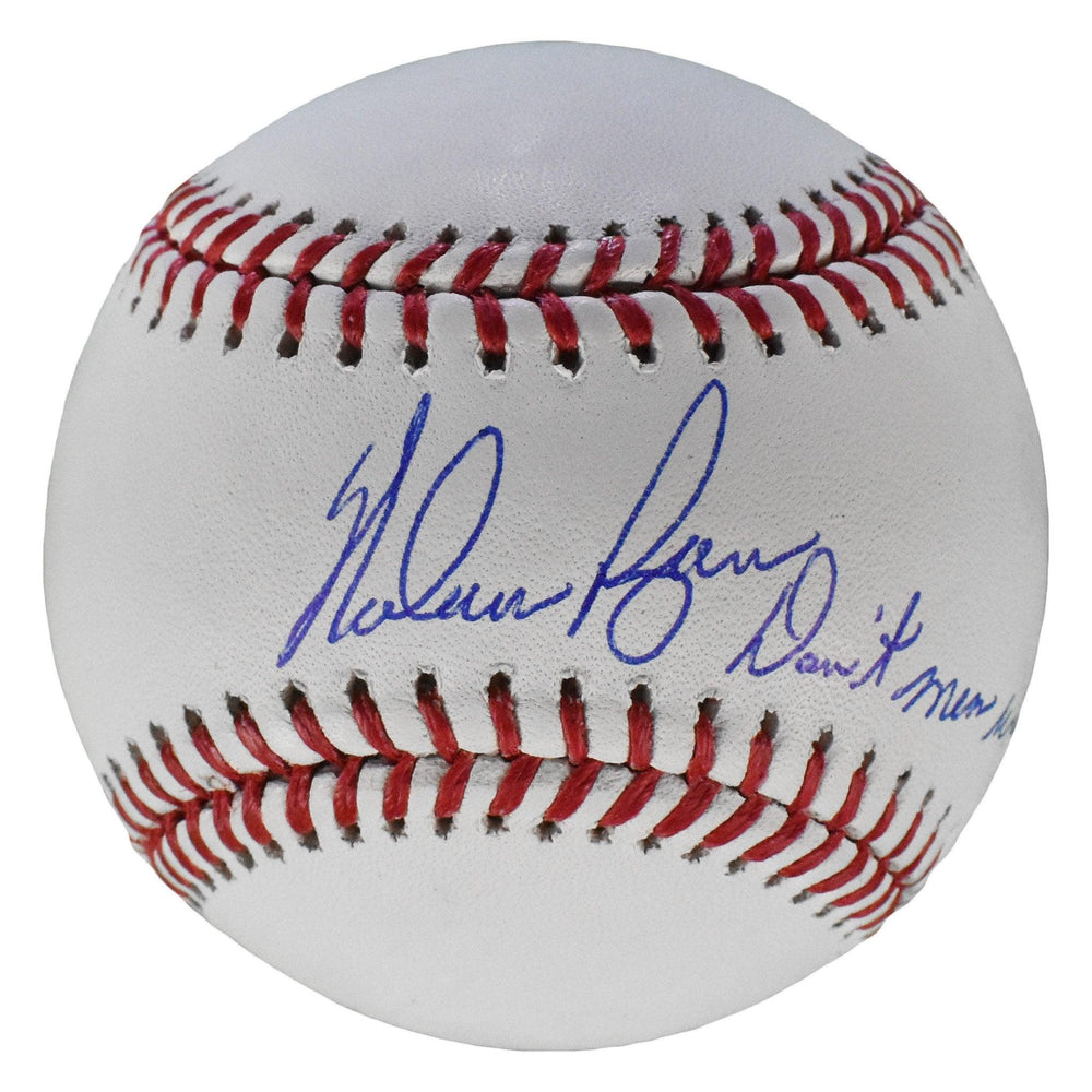 nolan ryan signed dont mess with texas mlb baseball aiv certificate of authenticity