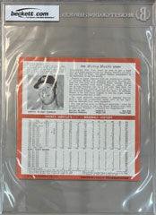 1964 auravision records 10 mickey mantle new york yankees 33 13 rpm 7 inch flexi baseball card bgs 8 top view