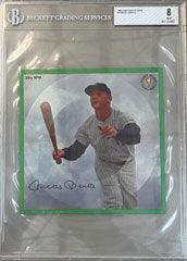 1964 auravision records 10 mickey mantle new york yankees 33 13 rpm 7 inch flexi baseball card bgs 8 front