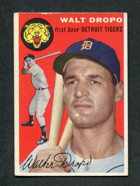 1954 Topps #18 Walt Dropo Detroit Tigers Baseball Card - RSA